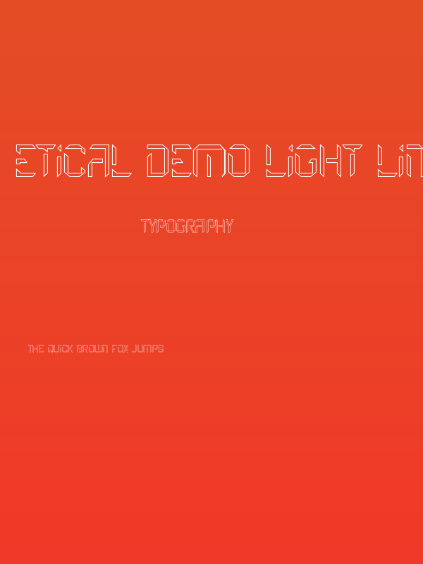 Etical Demo Light Line Poster