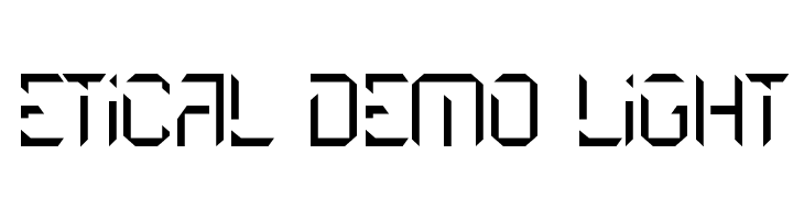 Etical Demo Light  Descarca Fonturi Gratis