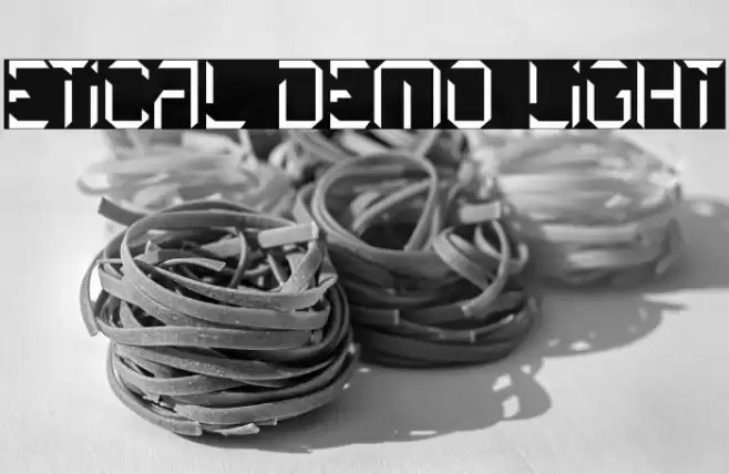 Etical Demo Light Шрифта examples