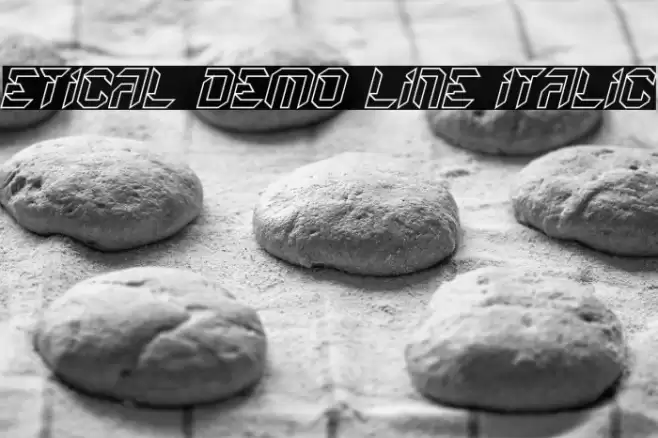 Etical Demo Line Italic 字体 examples