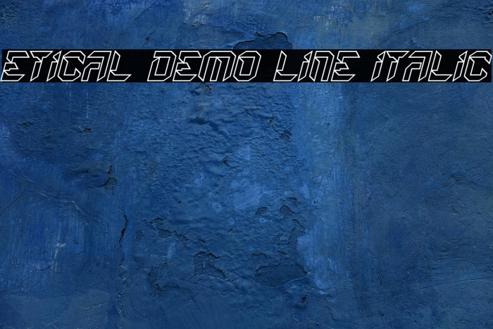 Etical Demo Line Italic Example 3