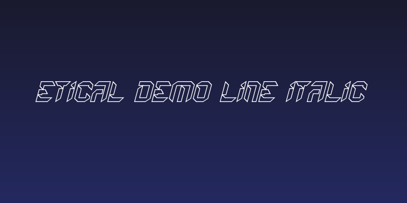 Etical Demo Line Italic Social Header