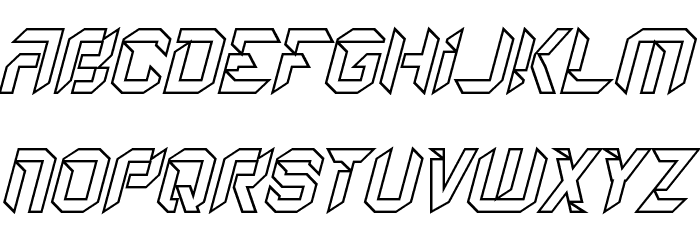 Etical Demo Line Italic Font LOWERCASE