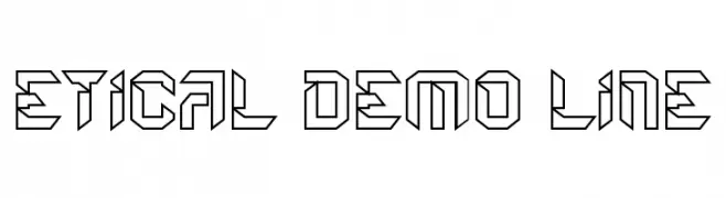 Etical Demo Line  नि: शुल्क फ़ॉन्ट्स डाउनलोड
