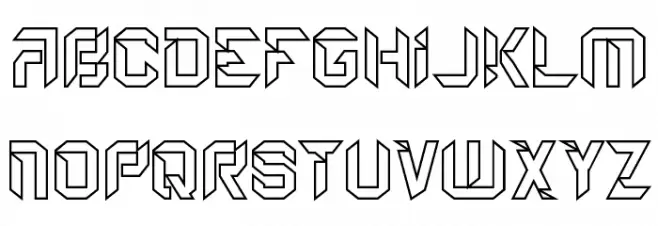 Etical Demo Line Schriftart Groß