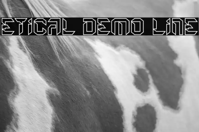 Etical Demo Line 字体 examples