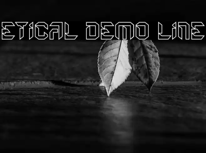 Etical Demo Line 字体 examples