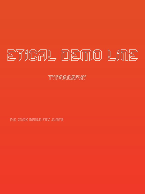 Etical Demo Line Poster