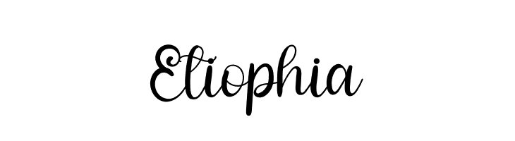 Etiophia  font caratteri gratis