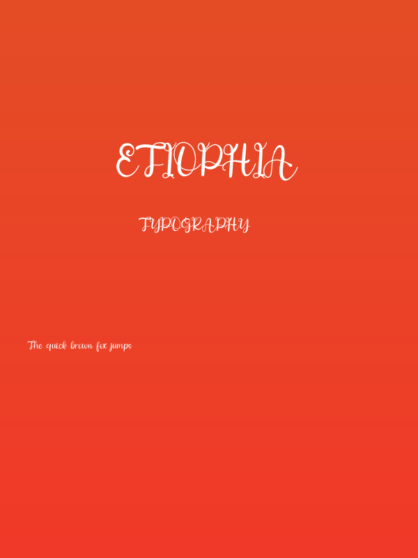 Etiophia Poster