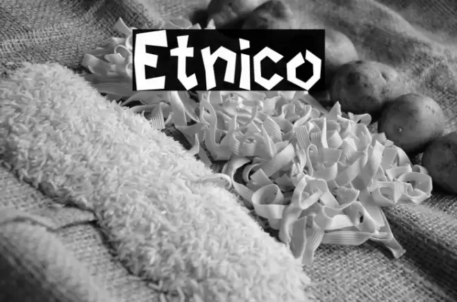 Etnico Font examples