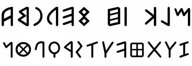 Etruscan mid/late Bold 字体 大写