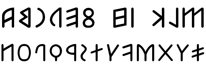 Etruscan mid/late Bold Font LOWERCASE
