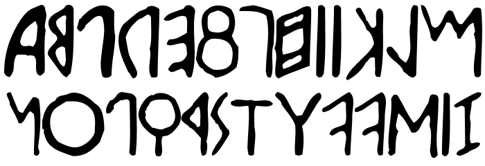 Etruscan Font LOWERCASE
