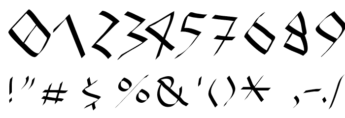 EtruskRough Font OTHER CHARS