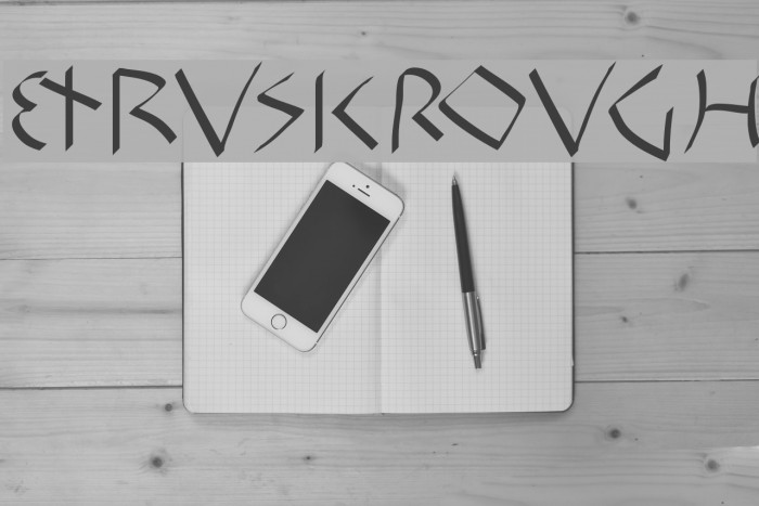 EtruskRough Font examples