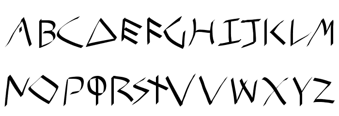 EtruskRough Font LOWERCASE
