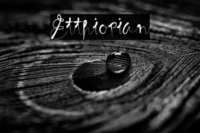 Etthiopian Font examples