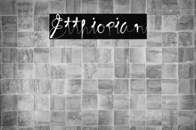 Etthiopian Font examples