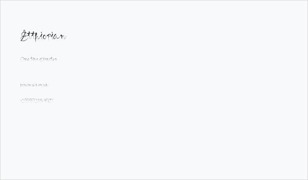 Etthiopian Business Card