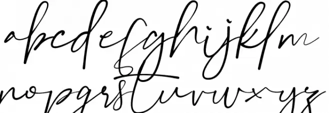 Ettlora Schriftart Kleinbuchstaben