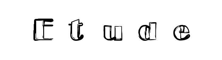 Etude  Free Fonts Download