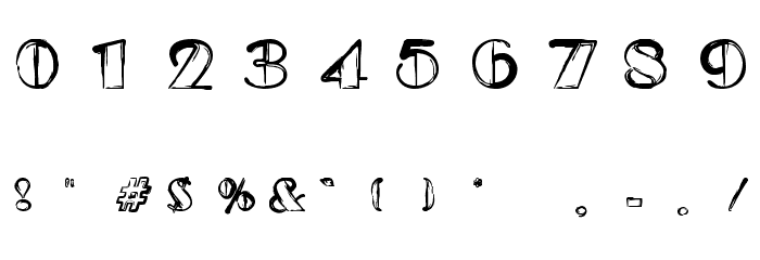 Etude Font OTHER CHARS