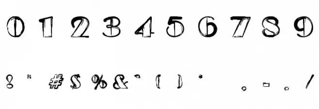 Etude Font OTHER CHARS