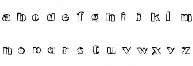 Etude Schriftart Kleinbuchstaben