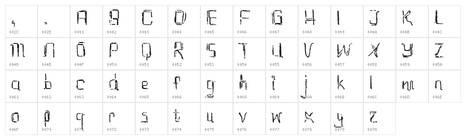 etchAsketch Character Map