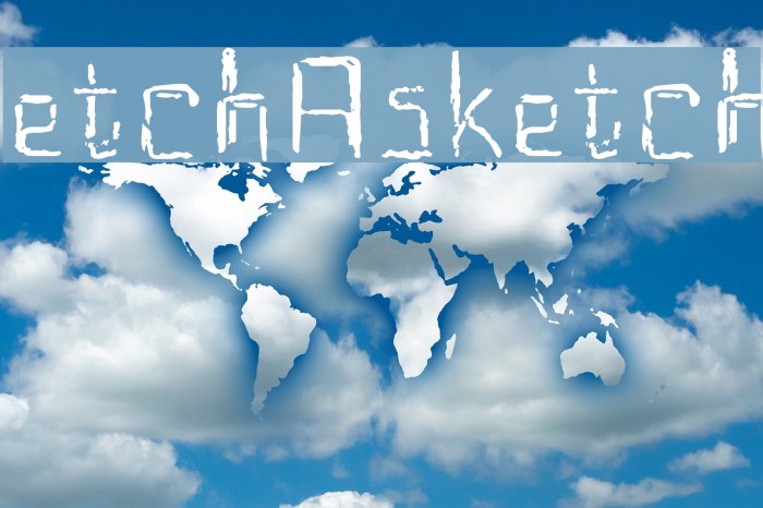 etchAsketch Font examples