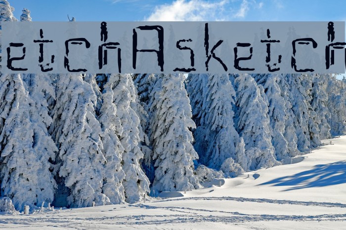 etchAsketch Font examples