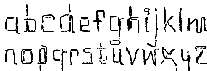 etchAsketch Font LOWERCASE
