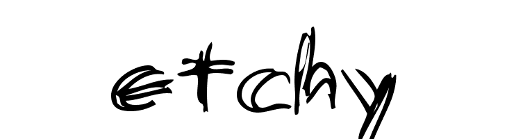 etchy  免费字体下载