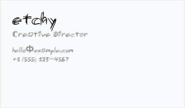 etchy Business Card