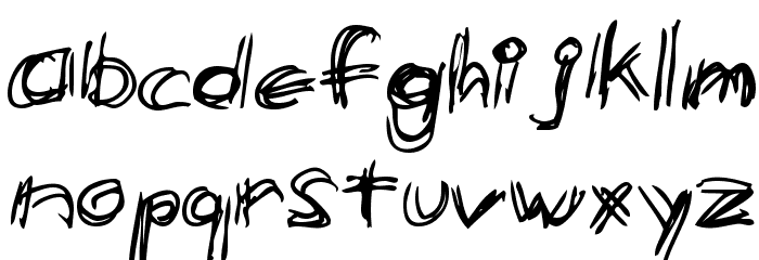 etchy Font LOWERCASE