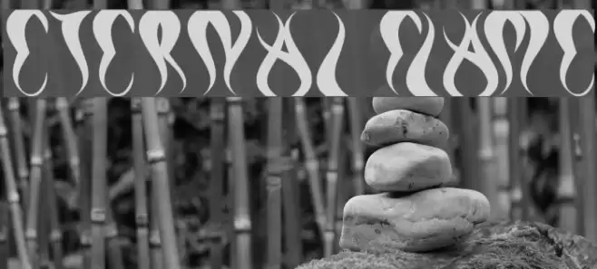 eternal flame Font examples