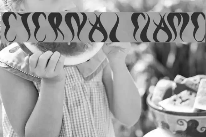 eternal flame Font examples