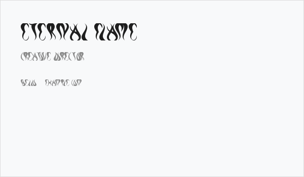 eternal flame Business Card