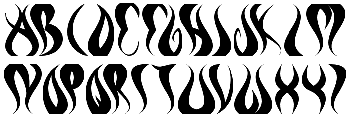 eternal flame Font LOWERCASE