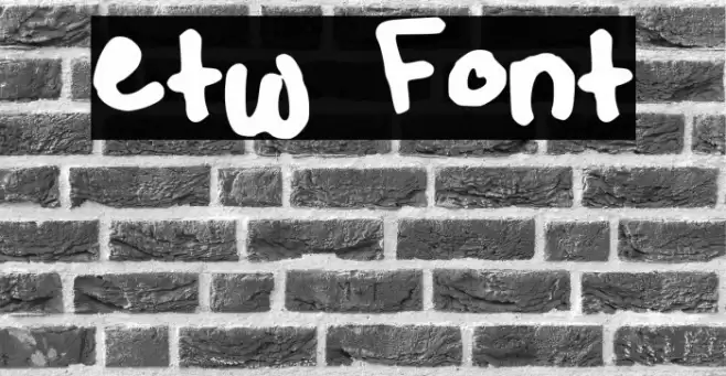 etw フォント examples