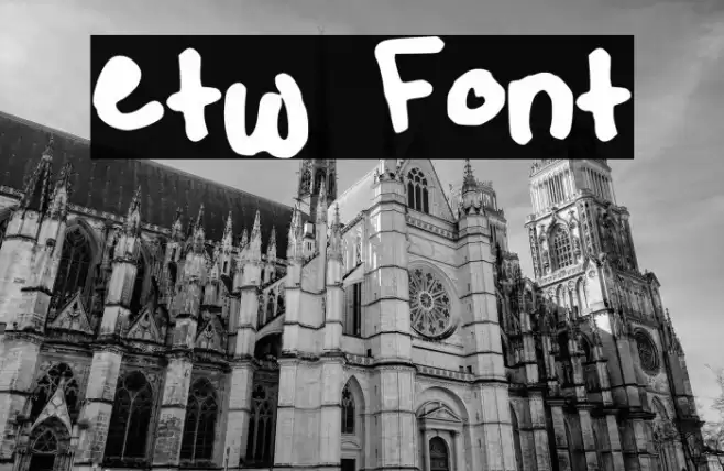 etw フォント examples