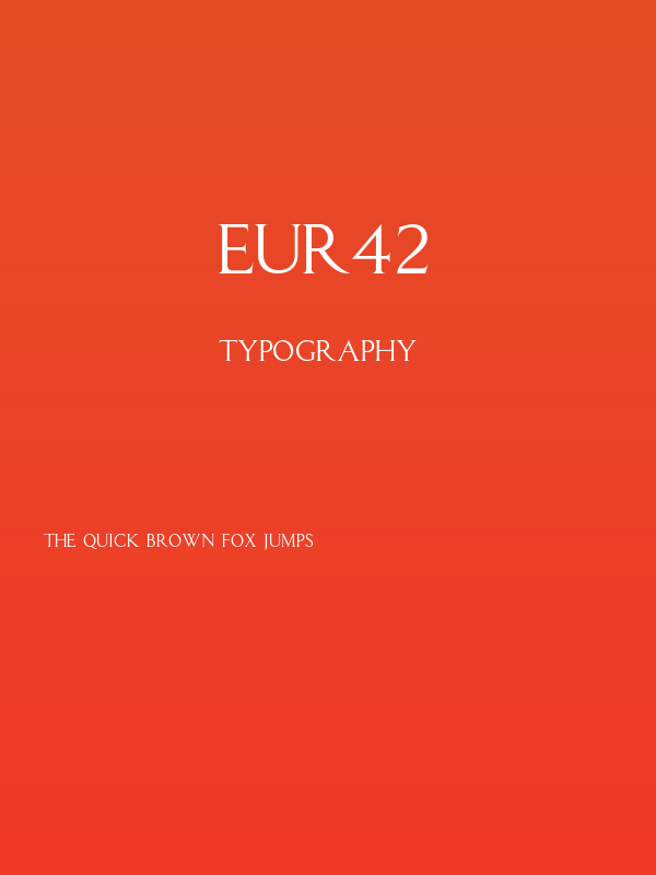 EUR42 Poster
