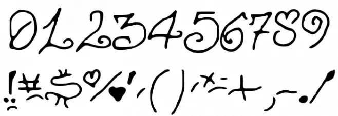 Eu mezmo! Font OTHER CHARS