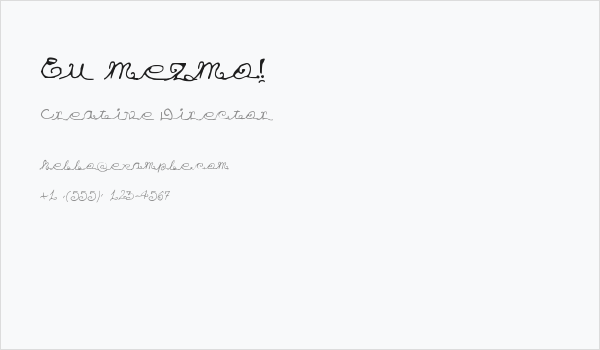 Eu mezmo! Business Card