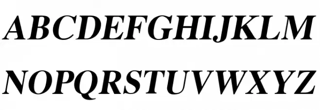 EucrosiaUPC Bold Italic フォント 大文字