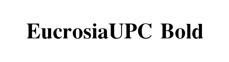 EucrosiaUPC Bold Font