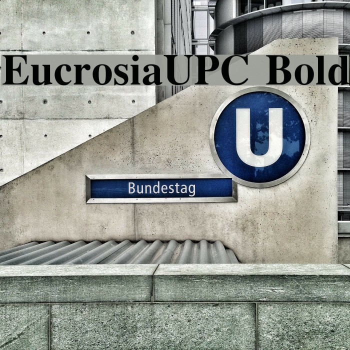 EucrosiaUPC Bold Font examples