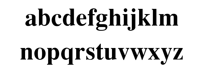 EucrosiaUPC Bold Font LOWERCASE