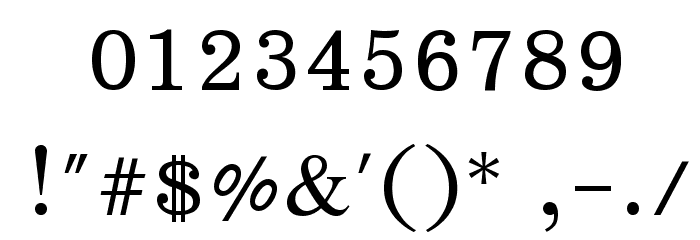 EucrosiaUPC Font OTHER CHARS